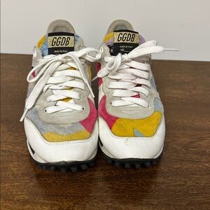 GOLDEN GOOSE RARE Starland Fur Printed Sneakers size 37